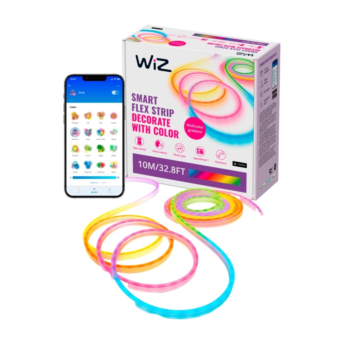 WiZ Neon RGBIC LED lyskæde 10 m billede 1