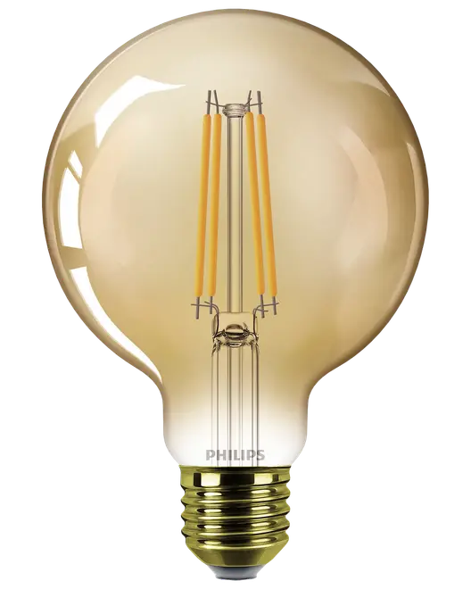 PHILIPS LED-pære filament 3,1W E27 G95 billede 4