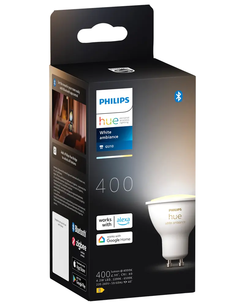 Philips Hue LED-pære GU10 4,2W billede 4