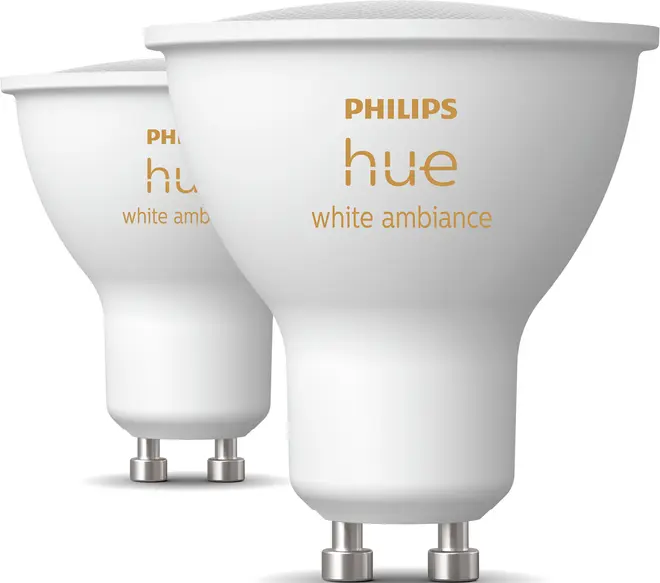 Philips Hue LED-pære GU10 4,2W (2-pak) billede 2