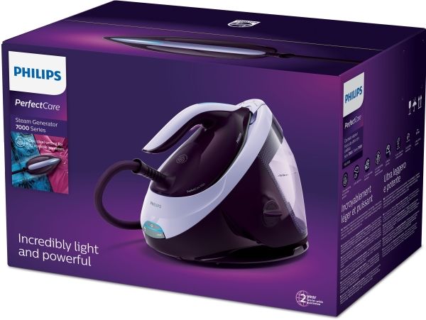 Philips Dampstrygejern PerfectCare 7000 Series PSG7050 - steam generator iron - sole plate: SteamGlide Elite billede 4