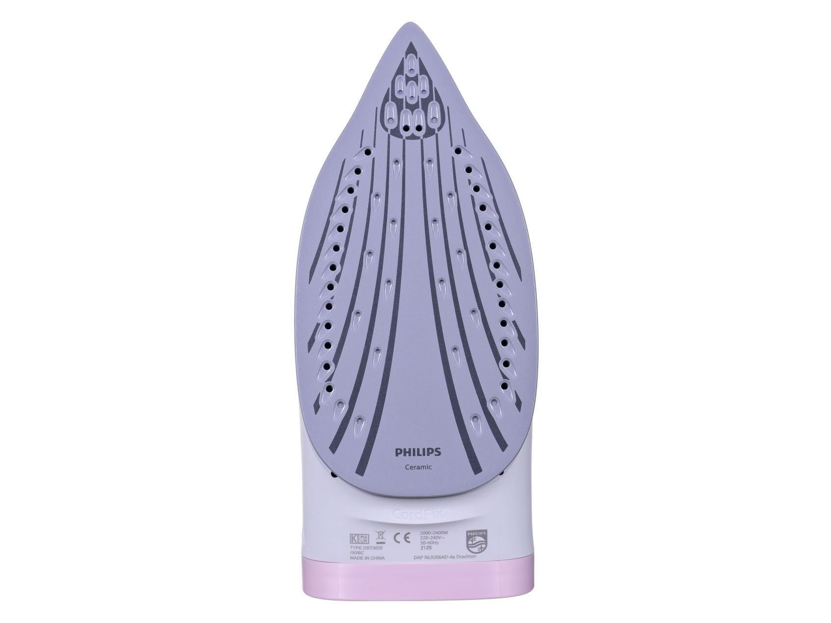 Philips 3000 series DST3020 - Dampstrygejern - såleplade: keramik - 2400 W billede 3