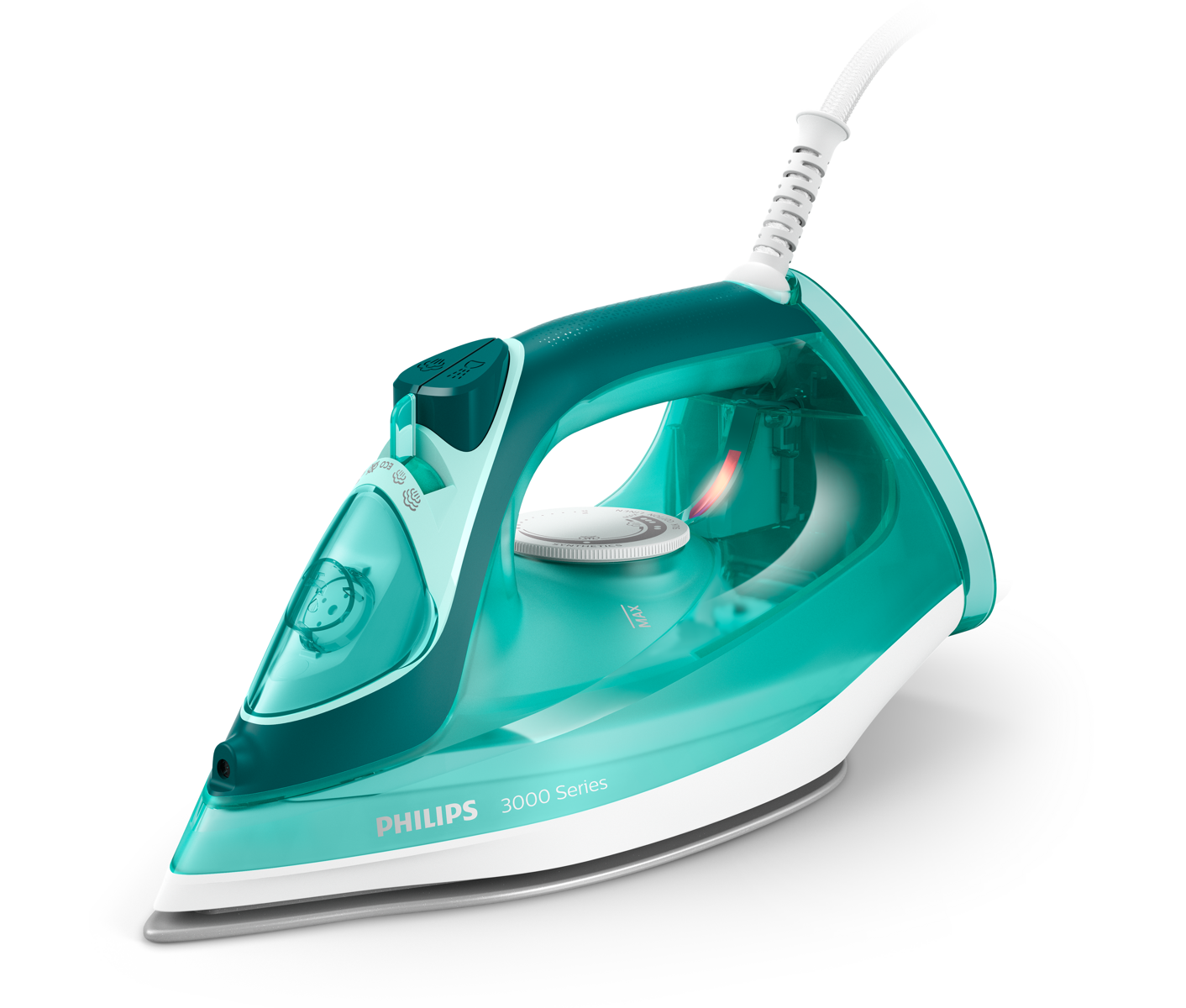 Philips 3000 series DST3030 - Dampstrygejern med automatisk afbrydelse - såleplade: keramik - 2400 W