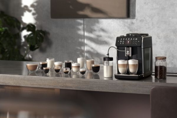 Saeco SM6480/00, Espressomaskine, 1,8 L, Malet kaffe, Indbygget kværn, 1500 W, Sort