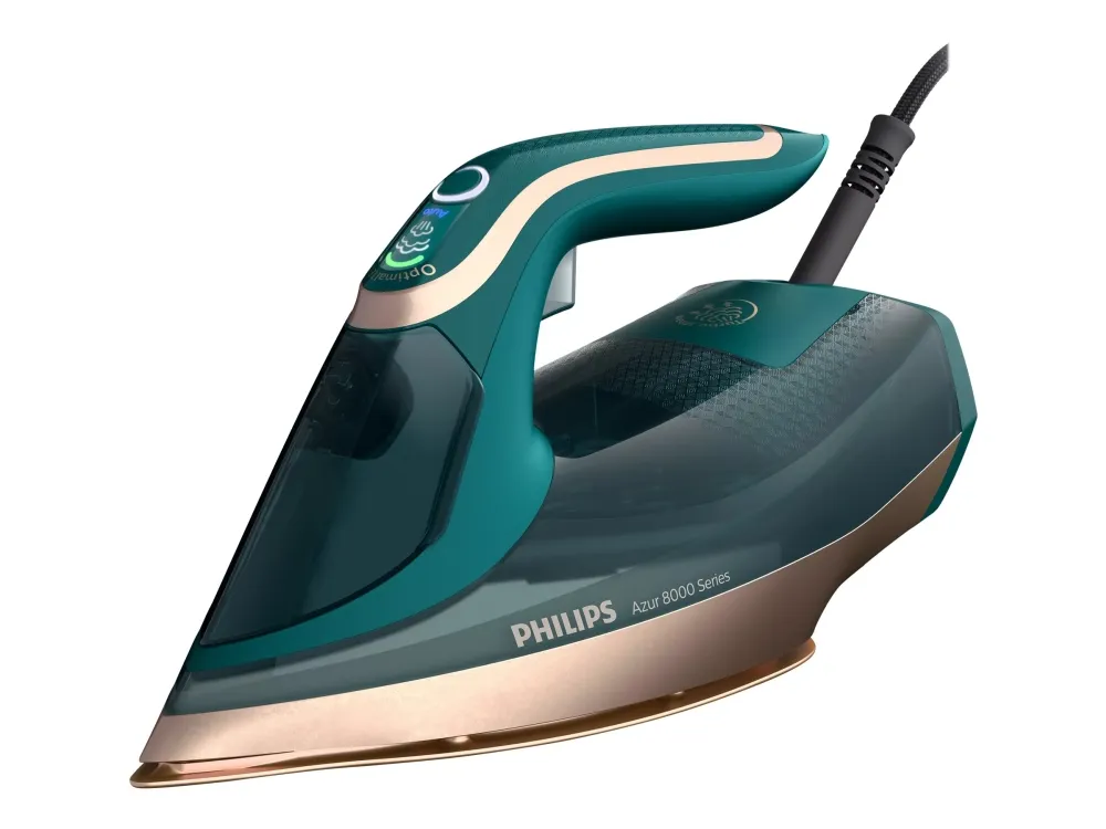 Philips Azur 8000 Series DST8030 - Dampstrygejern med automatisk afbrydelse - såleplade: SteamGlide Elite - 3000 W - opalgrøn billede 2