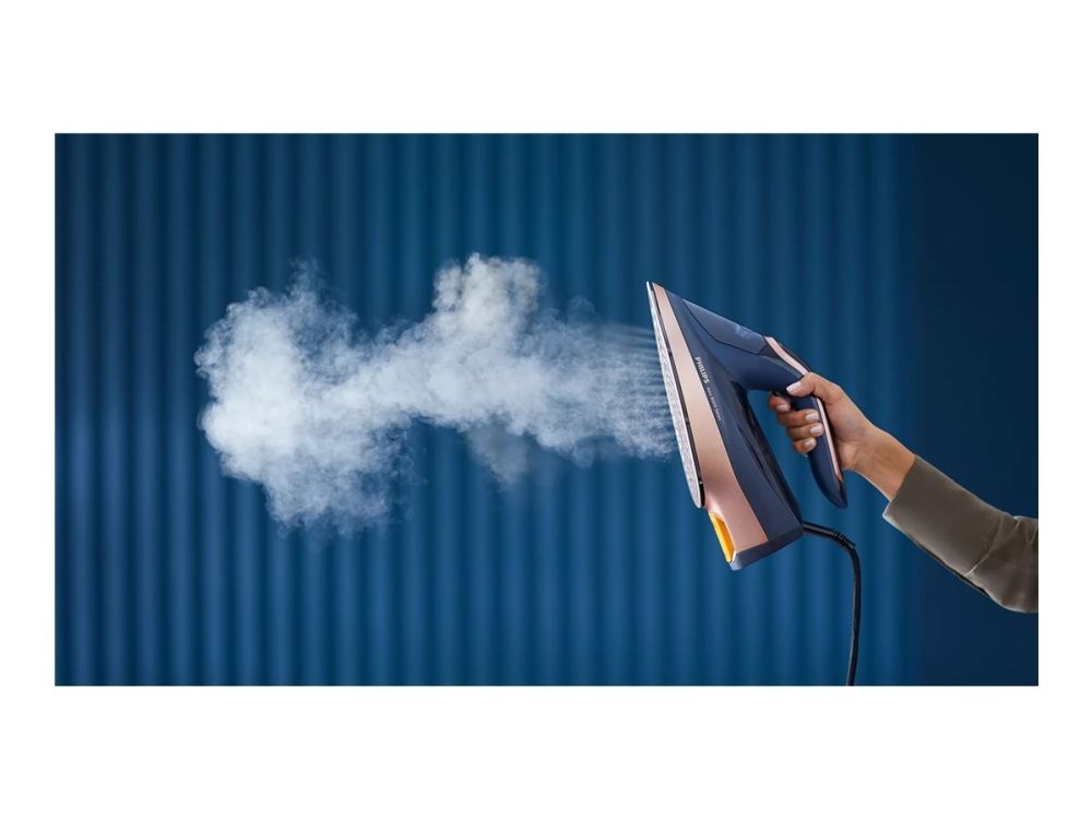 Philips Azur 8000 Series DST8050 - Dampstrygejern med automatisk afbrydelse - såleplade: SteamGlide Elite - 3000 W - mørkeblå billede 4