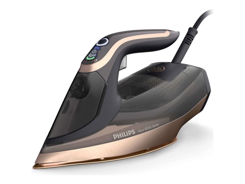 Philips Azur 8000 Series DST8041 - Dampstrygejern med automatisk afbrydelse - såleplade: SteamGlide Elite - 3000 W - sort