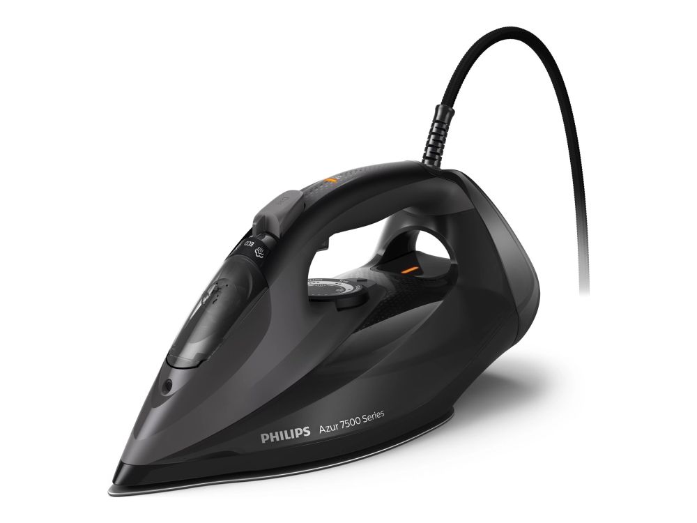Philips Azur 7500 Series DST7511 - Dampstrygejern med automatisk afbrydelse - såleplade: SteamGlide Elite - 3200 W - sort billede 2