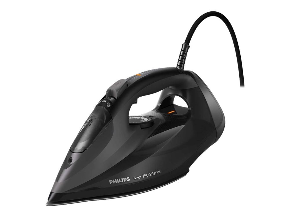 Philips Azur 7500 Series DST7511 - Dampstrygejern med automatisk afbrydelse - såleplade: SteamGlide Elite - 3200 W - sort billede 1