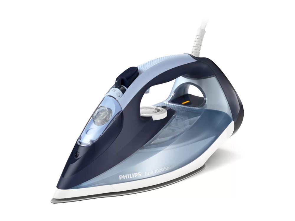 Philips Azur 7000 Series DST7020 - Dampstrygejern - såleplade: SteamGlide Plus - 2800 W - lyseblå/mørkeblå billede 3