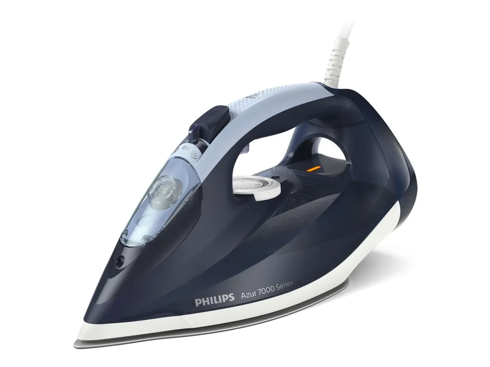 Philips Azur 7000 Series DST7030 - Dampstrygejern med automatisk afbrydelse - såleplade: SteamGlide Plus - 2800 W - mørkeblå billede 1