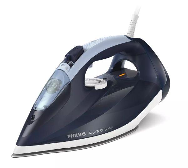 Philips Azur 7000 Series DST7030 - Dampstrygejern med automatisk afbrydelse - såleplade: SteamGlide Plus - 2800 W - mørkeblå billede 2