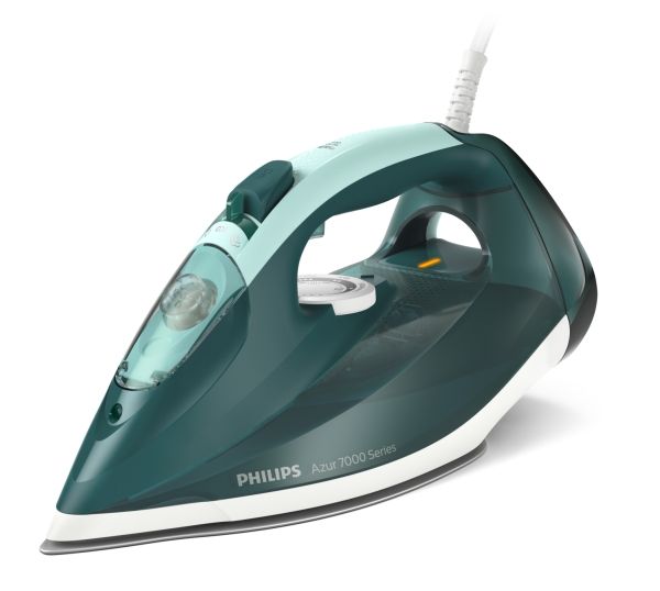 Philips Azur 7000 Series DST7031 - Dampstrygejern med automatisk afbrydelse - såleplade: SteamGlide Plus - 2800 W - opal green/mint billede 2