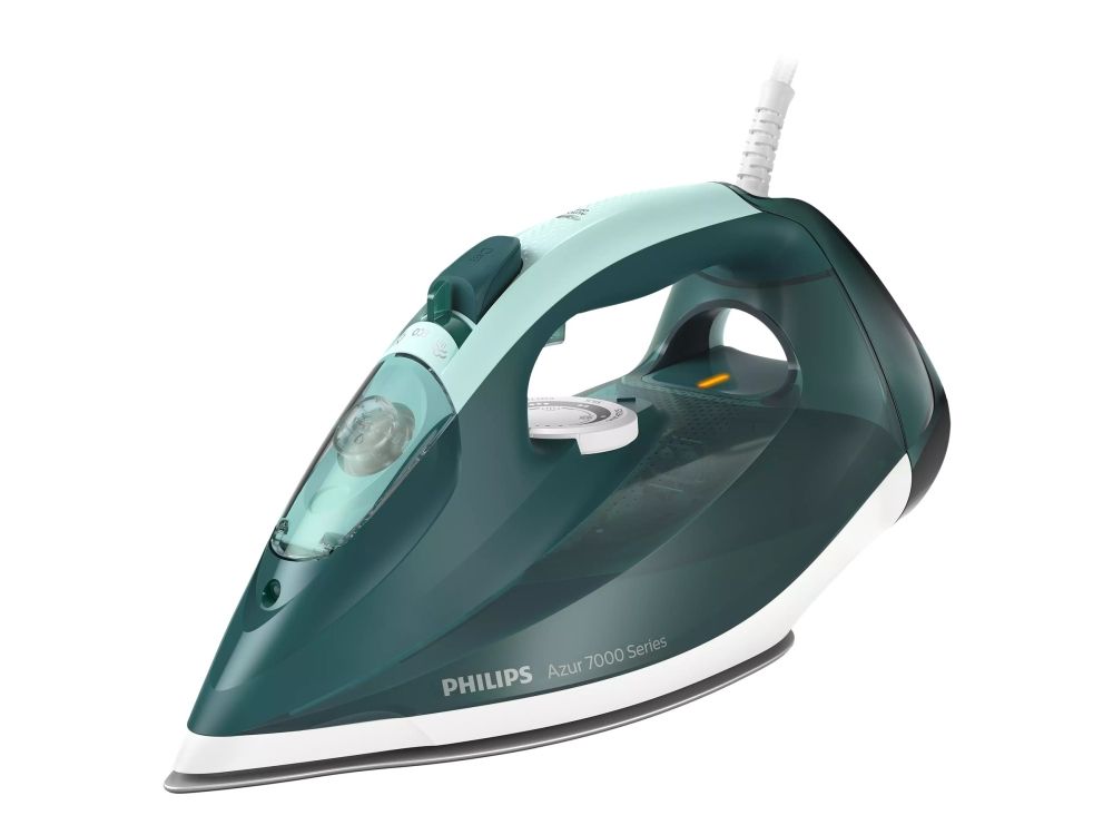 Philips Azur 7000 Series DST7031 - Dampstrygejern med automatisk afbrydelse - såleplade: SteamGlide Plus - 2800 W - opal green/mint billede 1