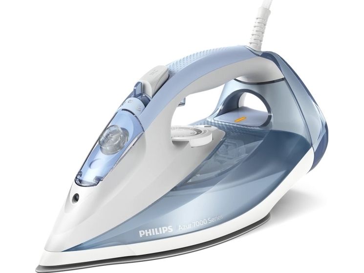 Philips Azur 7000 Series DST7011 - Dampstrygejern - såleplade: SteamGlide Plus - 2600 W - lyseblå/grå billede 3