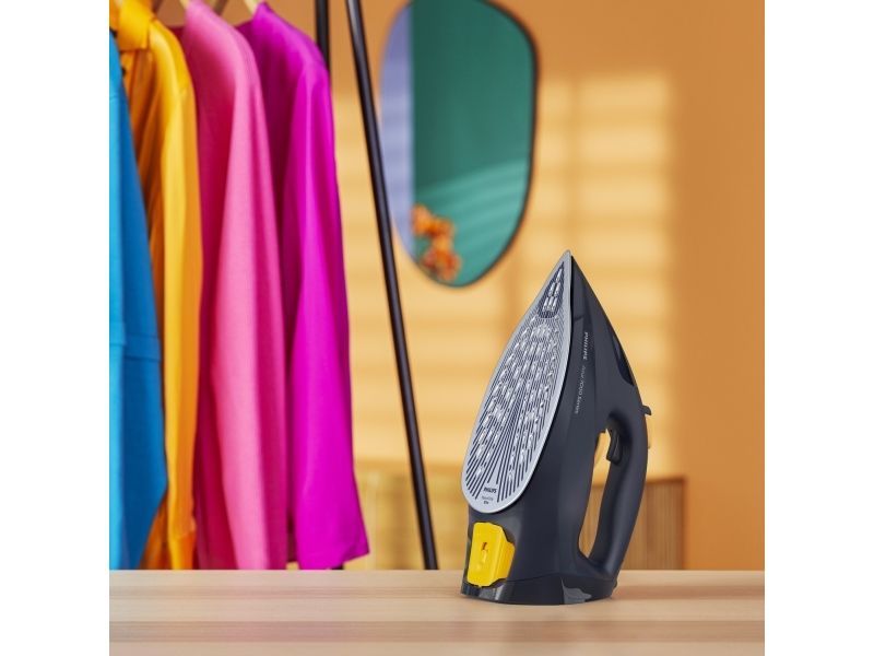 Philips 7000 series DST7060/21 HV Dampstrygejern blå/gul, Dampstrygejern, SteamGlide Elite-strygesål, 2 m, 250 g/min, Blå, Gul, 50 g/min billede 4