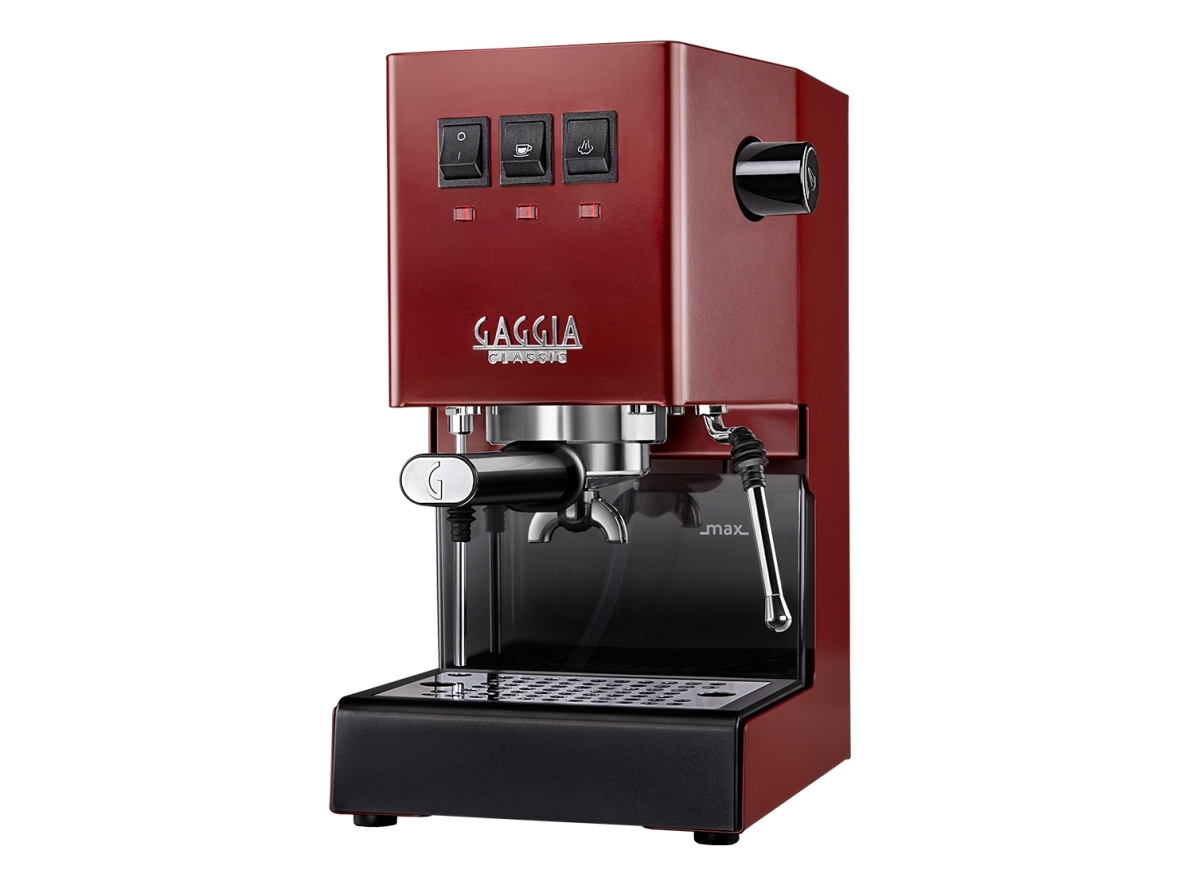 Gaggia E24, Espressomaskine, 2,1 L, Kaffekapsel, Malet kaffe, 1200 W, Rød