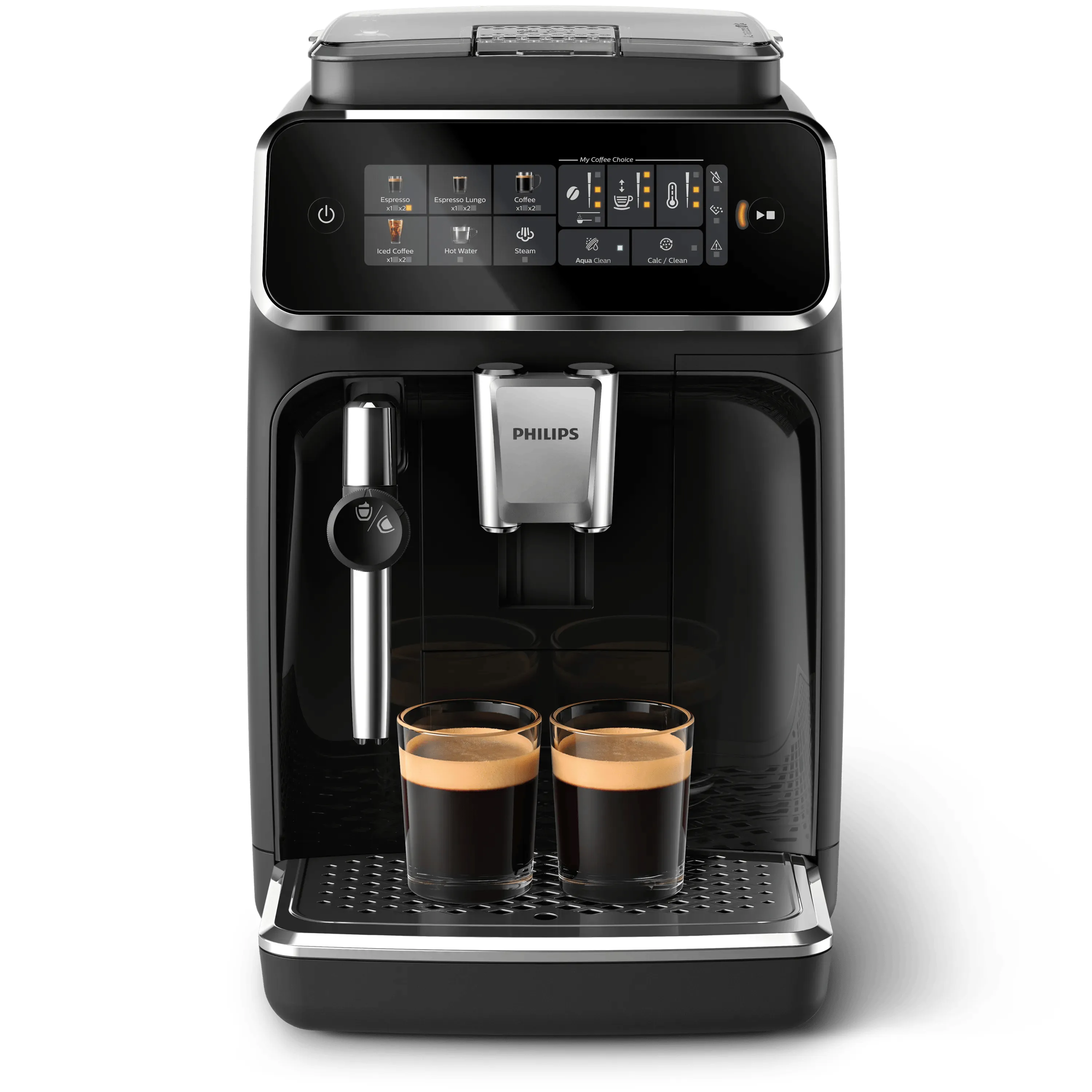 Philips 3300 series EP3321 - automatic coffee machine with milk frother - 15 bar - black lacquered billede 3