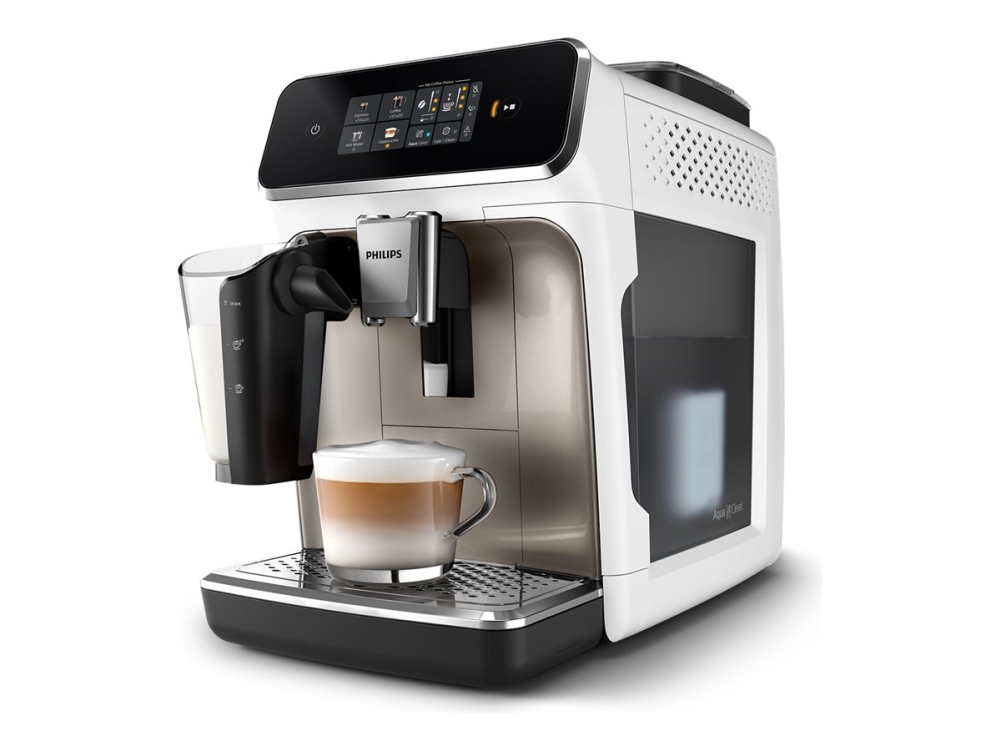 Philips Series 2300 EP2333 - automatic coffee machine with cappuccinatore - 15 bar - white/chrome billede 1