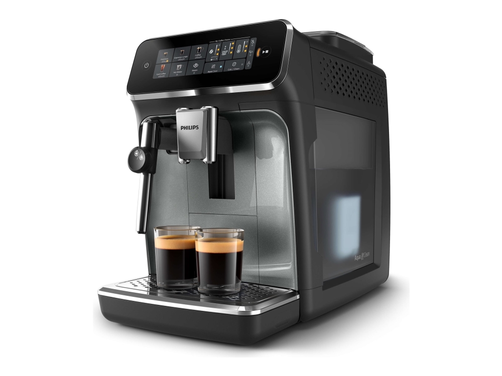 Philips 3300 series EP3329 - automatic coffee machine with milk frother - 15 bar - black panther billede 1