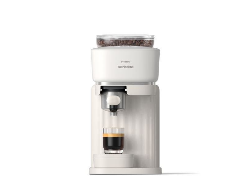 Philips BAR300/00, Espressomaskine, 1,2 L, Kaffebønner, Indbygget kværn, Hvid billede 4