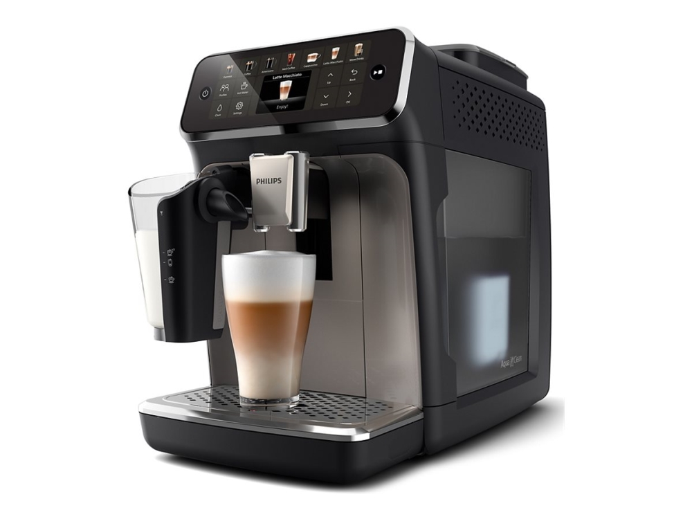 Philips Series 4400 EP4449 - automatic coffee machine with cappuccinatore - 15 bar - black/spray painted panthera billede 1
