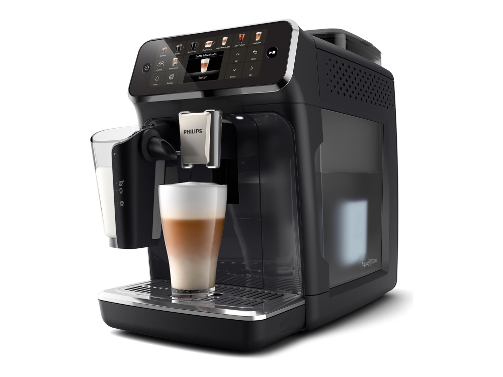 Philips 5500 series EP5541 - automatic coffee machine with milk frother - 15 bar - glossy black billede 1