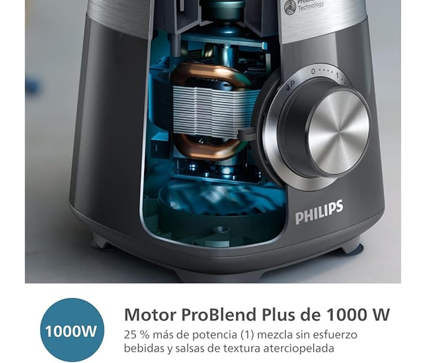 Philips HR3020/20 Blender Plas Tic Jar, Grey Blender billede 5