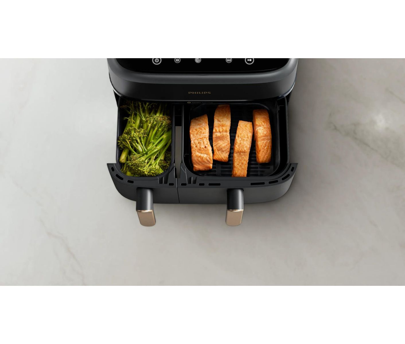 Philips 3000 Series Dual Basket NA352/00 airfryer billede 2
