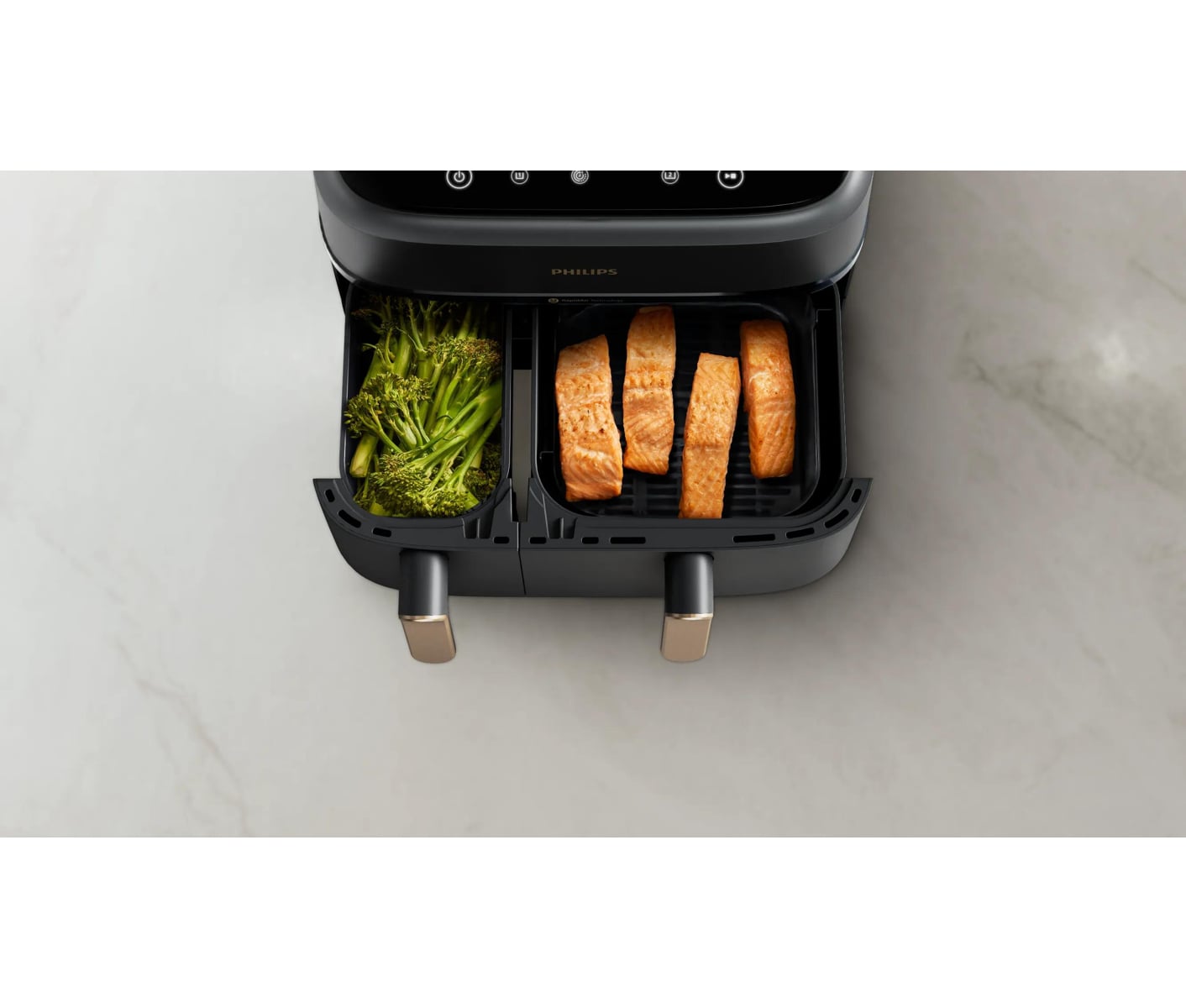 Philips 3000 Series Dual Basket NA352/00 airfryer billede 4