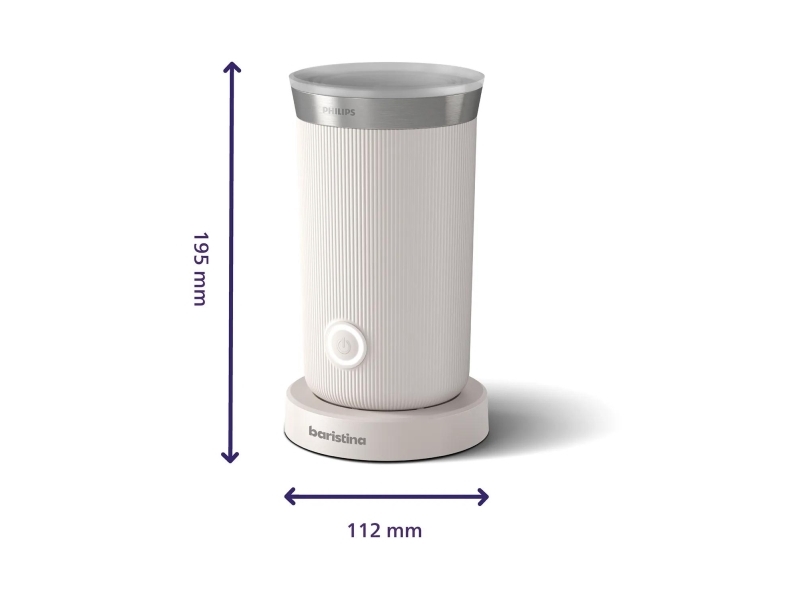Philips BAR311/00, Mælkeskummer, Philips, Philips Baristina, Hvid, 0,75 m, 130 sek./side
