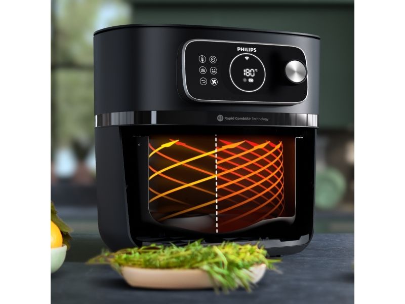 Philips 7000 series HD9876/20, Varmluftsteger, 8,3 L, 2 kg, Rapid Air, 40 °C, 200 °C