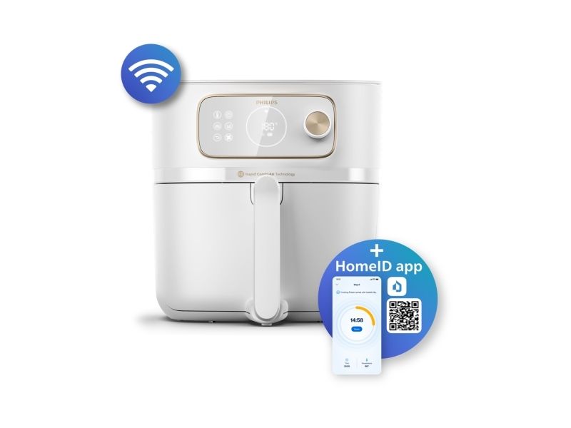 Philips 7000 series HD9876/20, Varmluftsteger, 8,3 L, 2 kg, Rapid Air, 40 °C, 200 °C