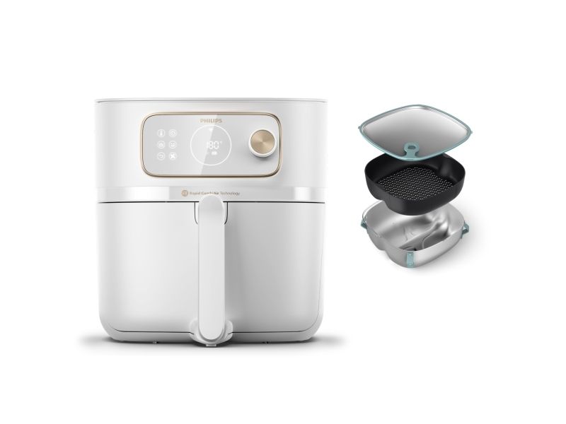Philips 7000 series HD9876/25, Varmluftsteger, 8,3 L, 2 kg, Rapid Air, 7 person(er), Enkelt billede 1