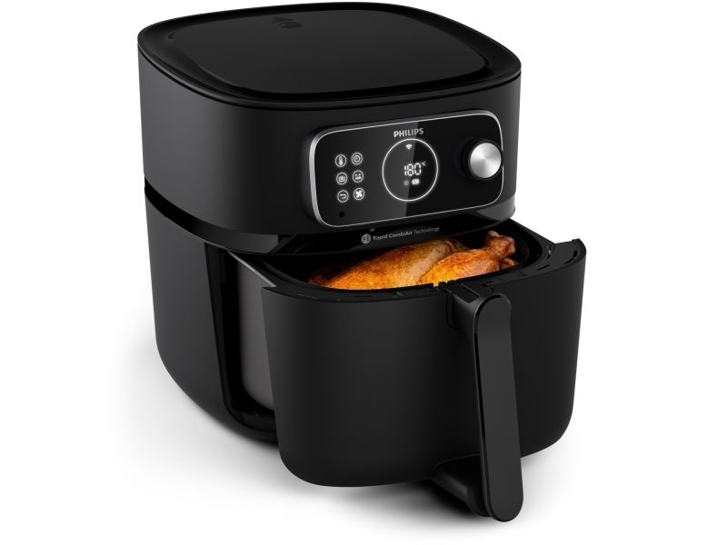 Philips 7000 series HD9876/25, Varmluftsteger, 8,3 L, 2 kg, Rapid Air, 7 person(er), Enkelt billede 4