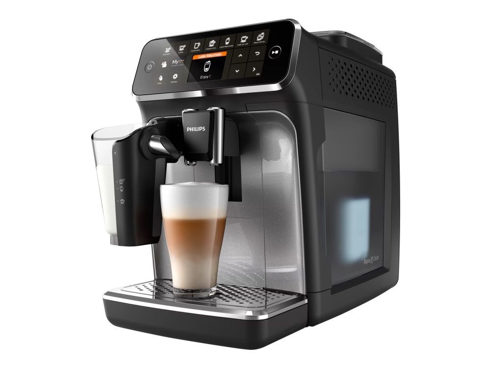 Philips 4300 series EP4346 - automatic coffee machine with milk frother - 15 bar - black
