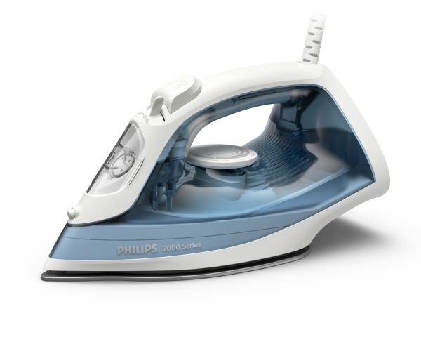 Philips 2000 series , Dampstrygejern, Non-stick bundplade, 1,9 m, 100 g/min, Grå, 25 g/min billede 1