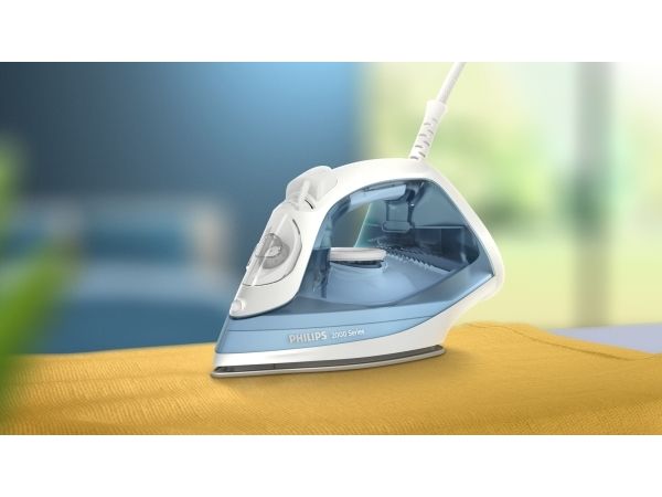 Philips 2000 series , Dampstrygejern, Non-stick bundplade, 1,9 m, 100 g/min, Grå, 25 g/min billede 2
