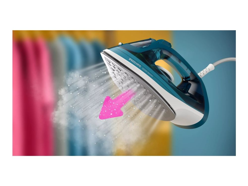 Philips 2000 series DST2030 - Dampstrygejern med automatisk afbrydelse - såleplade: keramik - 2000 W - dyb benzin billede 1