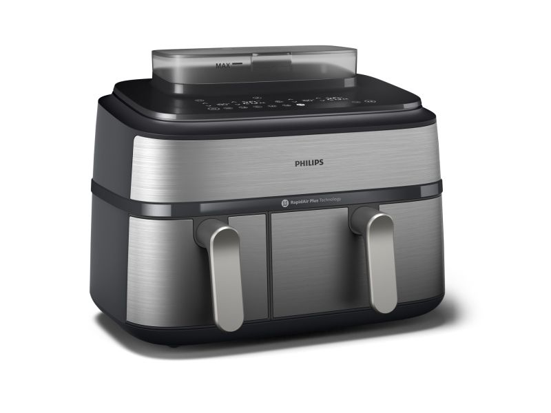 Philips Series 5000 NA555 - double hot air fryer - silver