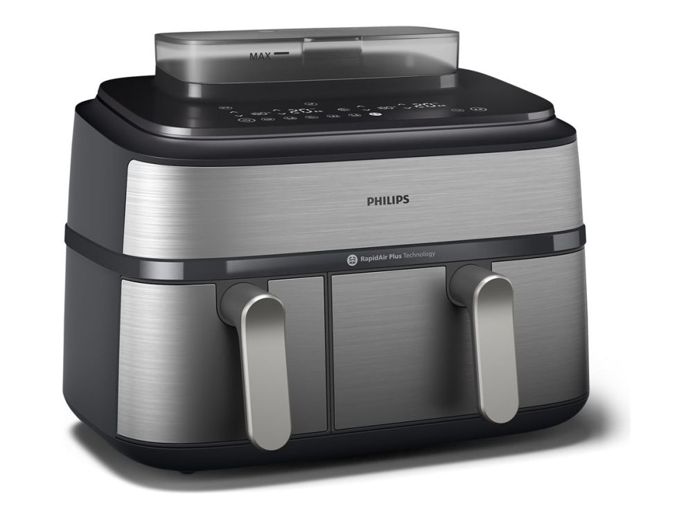 Philips Series 5000 NA555 - double hot air fryer - silver