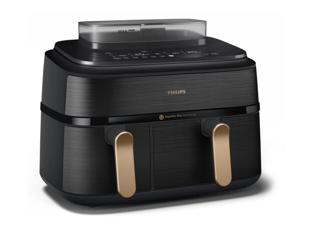Philips 5000 Series NA552 - double hot air fryer - black stainless steel
