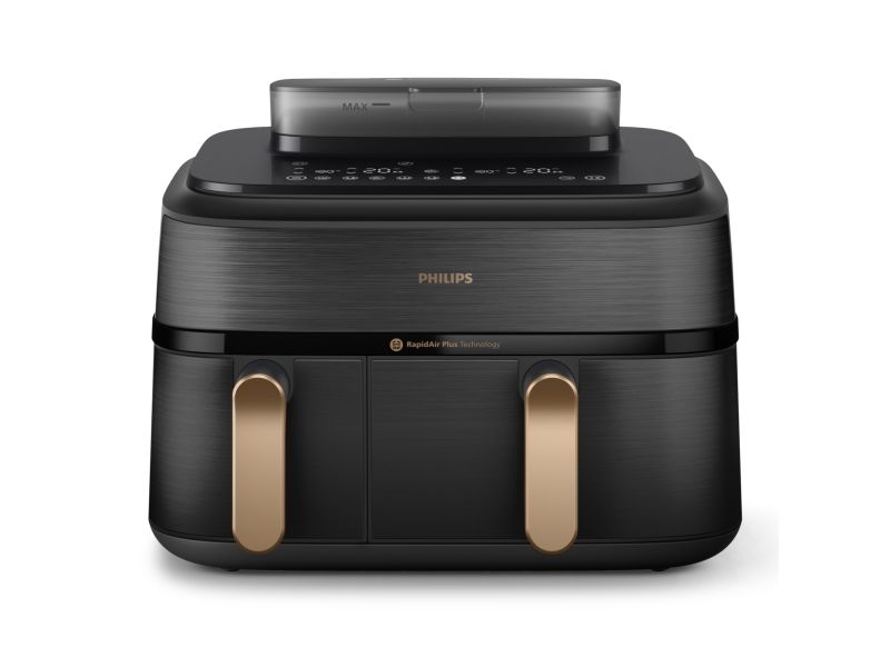 Philips 5000 Series NA552 - double hot air fryer - black stainless steel
