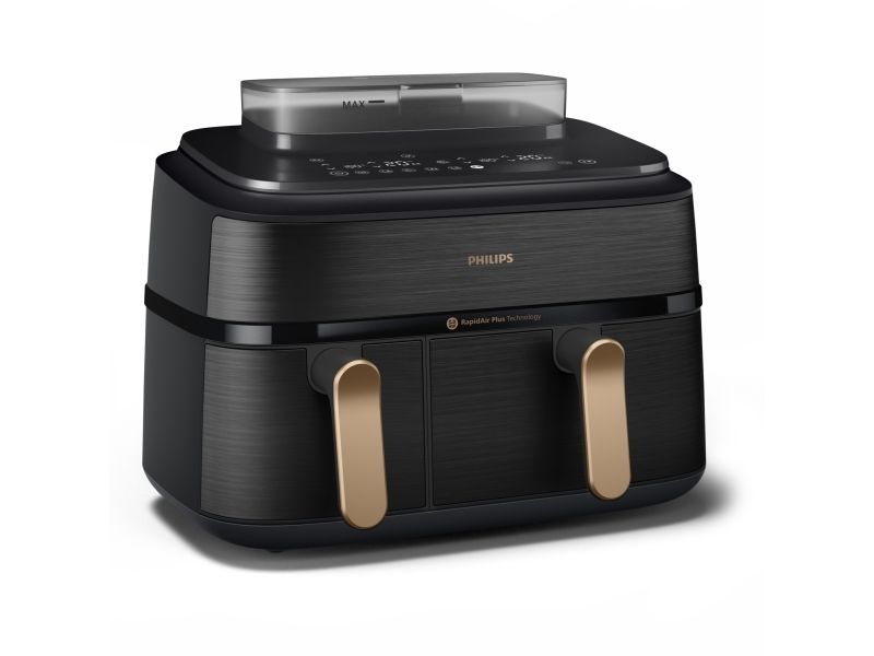 Philips 5000 Series NA552 - double hot air fryer - black stainless steel