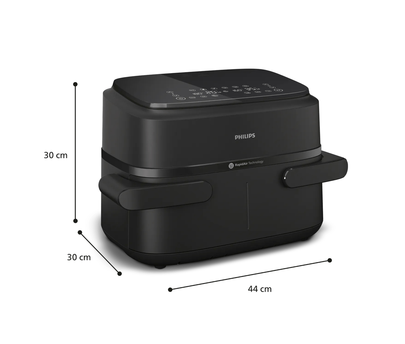 Philips NA150/00 Af Dual Basket 7.1l, Black Airfryer billede 9