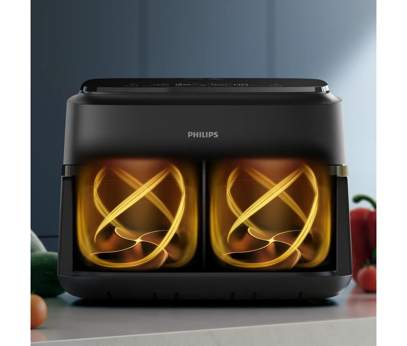 Philips NA150/00 Af Dual Basket 7.1l, Black Airfryer billede 6