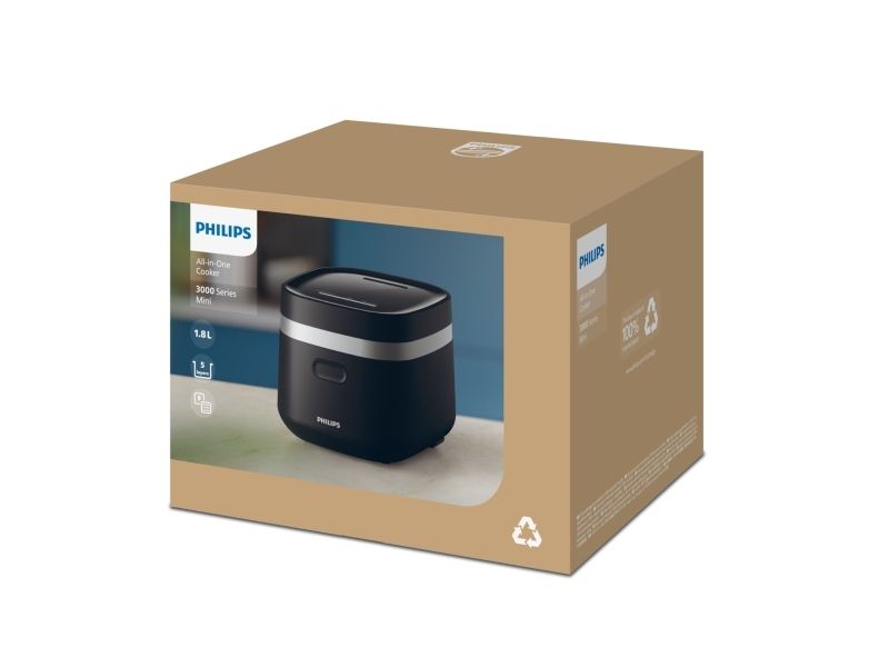 Philips 3000 series HD3090/80, Sort, Plast, 0,9 m, 436 W, 220-240ac, 50/60 Hz