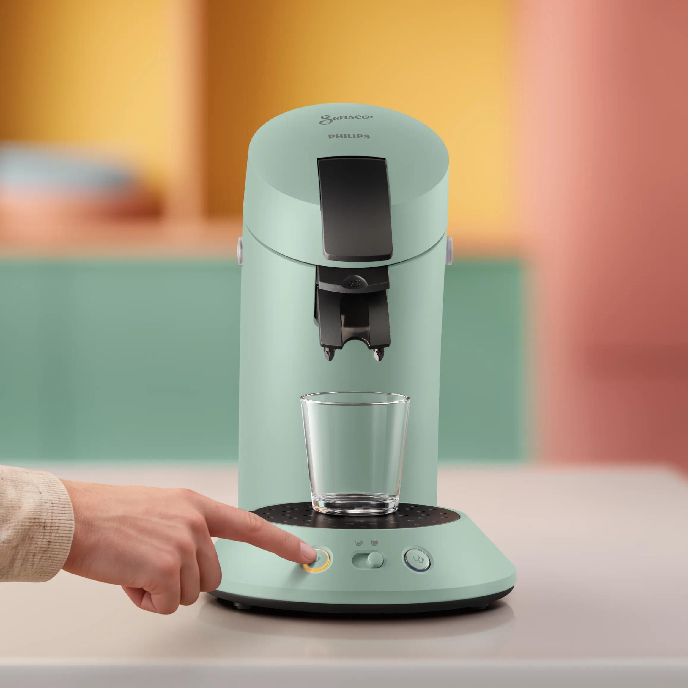 Senseo CSA210/80, Pude kaffemaskine, 0,7 L, Kaffekapsel, Grøn billede 4