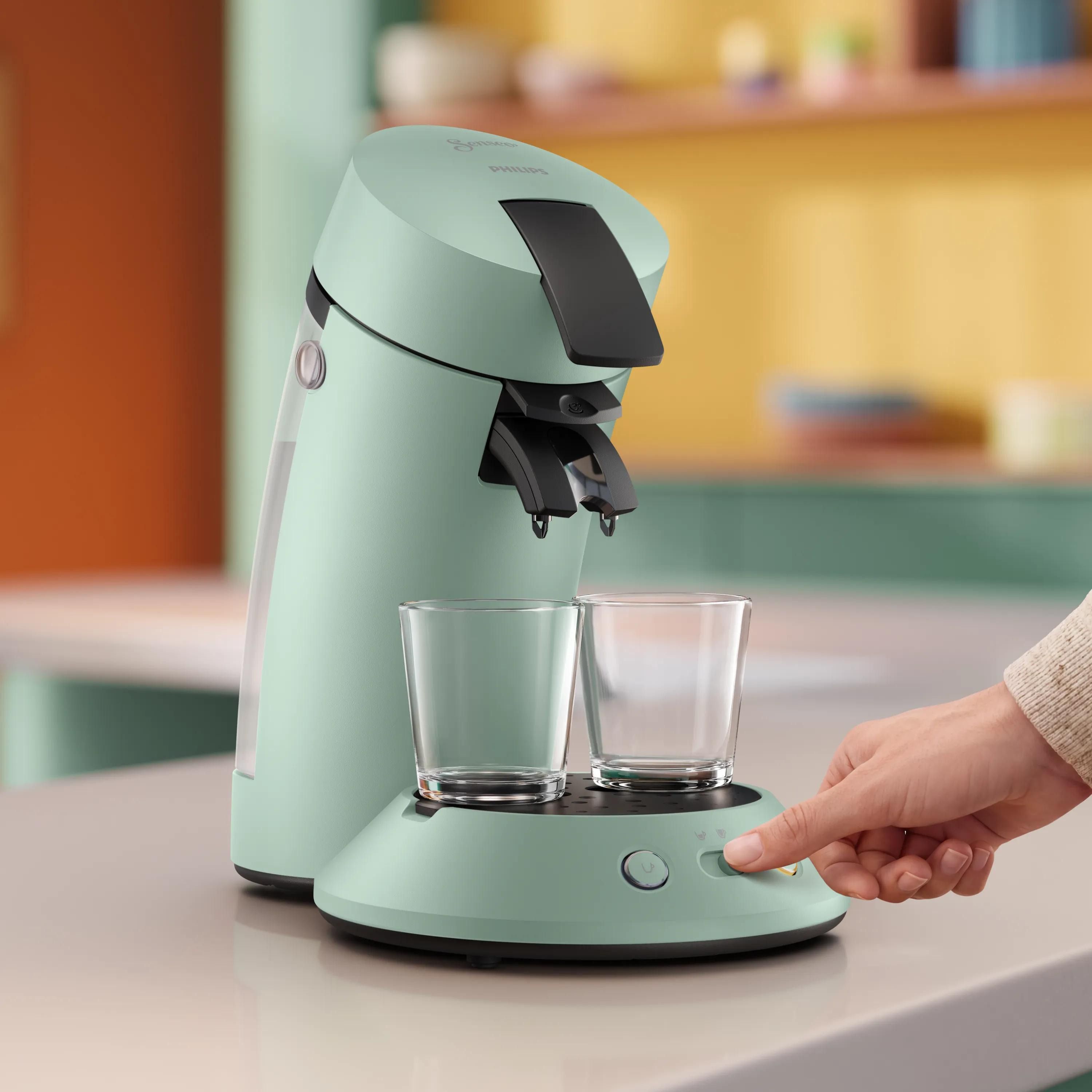 Senseo CSA210/80, Pude kaffemaskine, 0,7 L, Kaffekapsel, Grøn billede 3