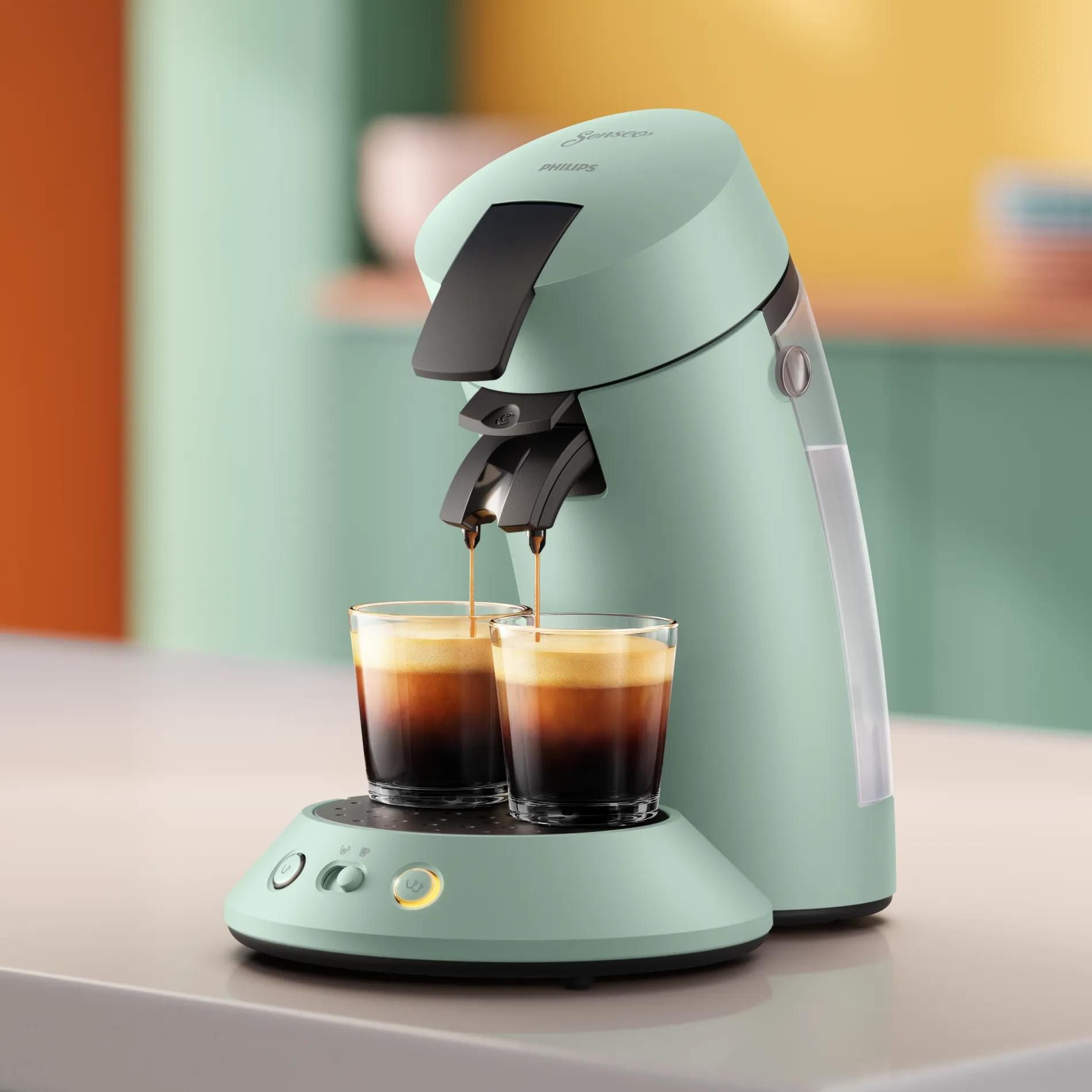 Senseo CSA210/80, Pude kaffemaskine, 0,7 L, Kaffekapsel, Grøn billede 2